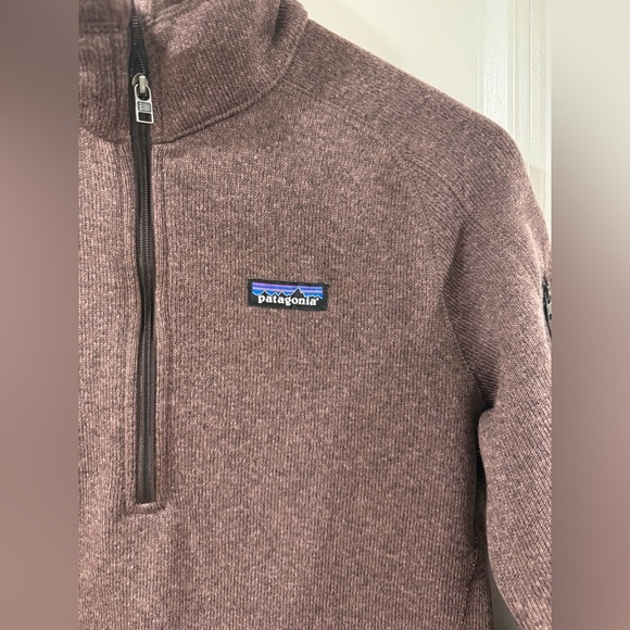 Patagonia Better Sweater Women’s Medium 1/4 Zip Fleece Pullover Brown - Picture 3 of 9